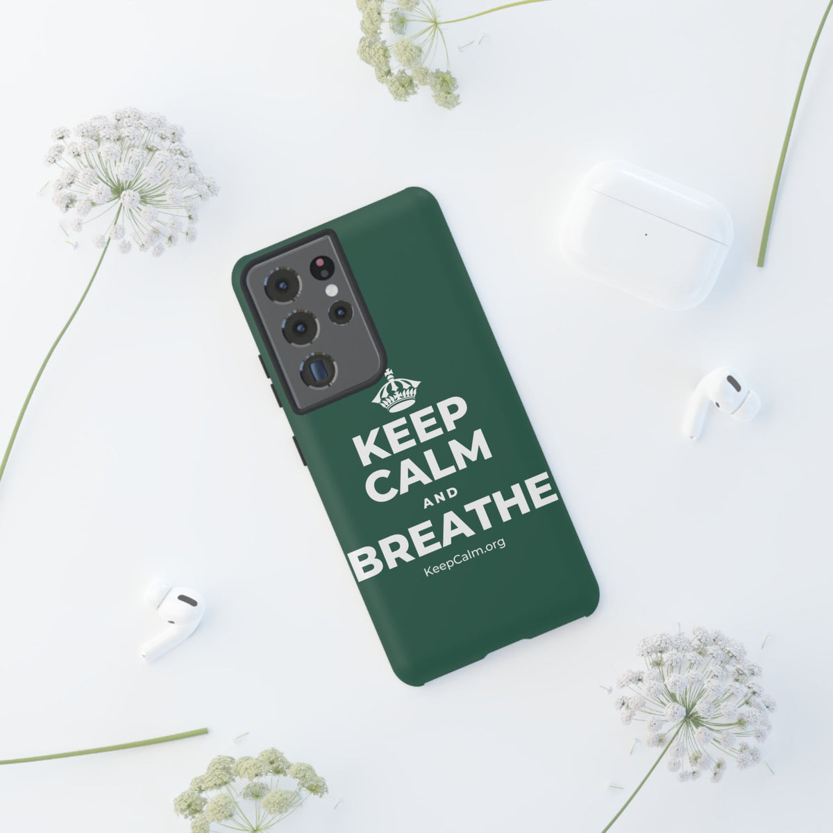 KEEP CALM AND BREATHE Phone Case