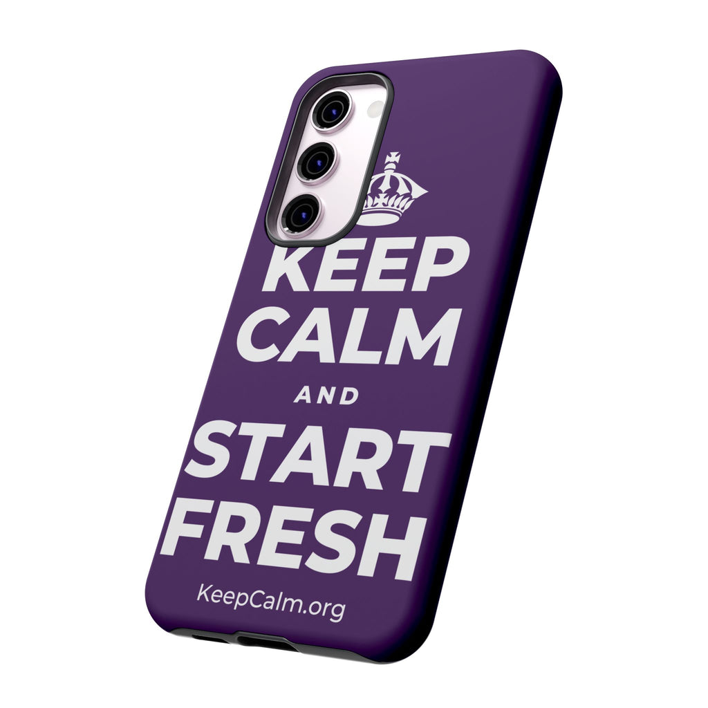 KEEP CALM AND START FRESH Phone Case