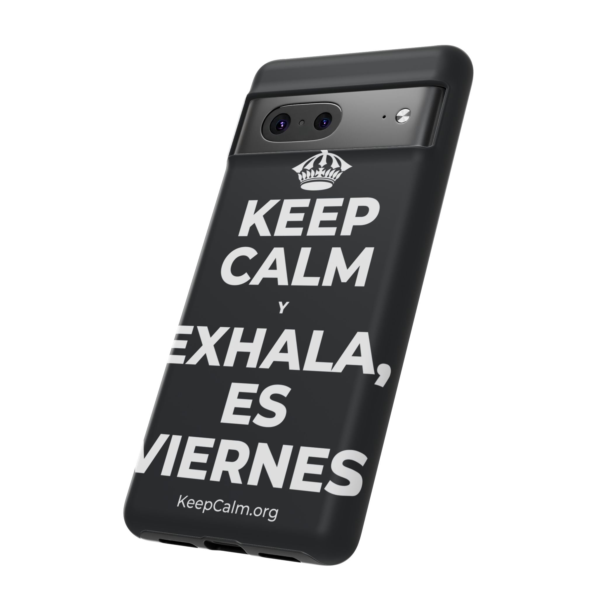 KEEP CALM Y EXHALA, ES VIERNES Phone Case (Dark)