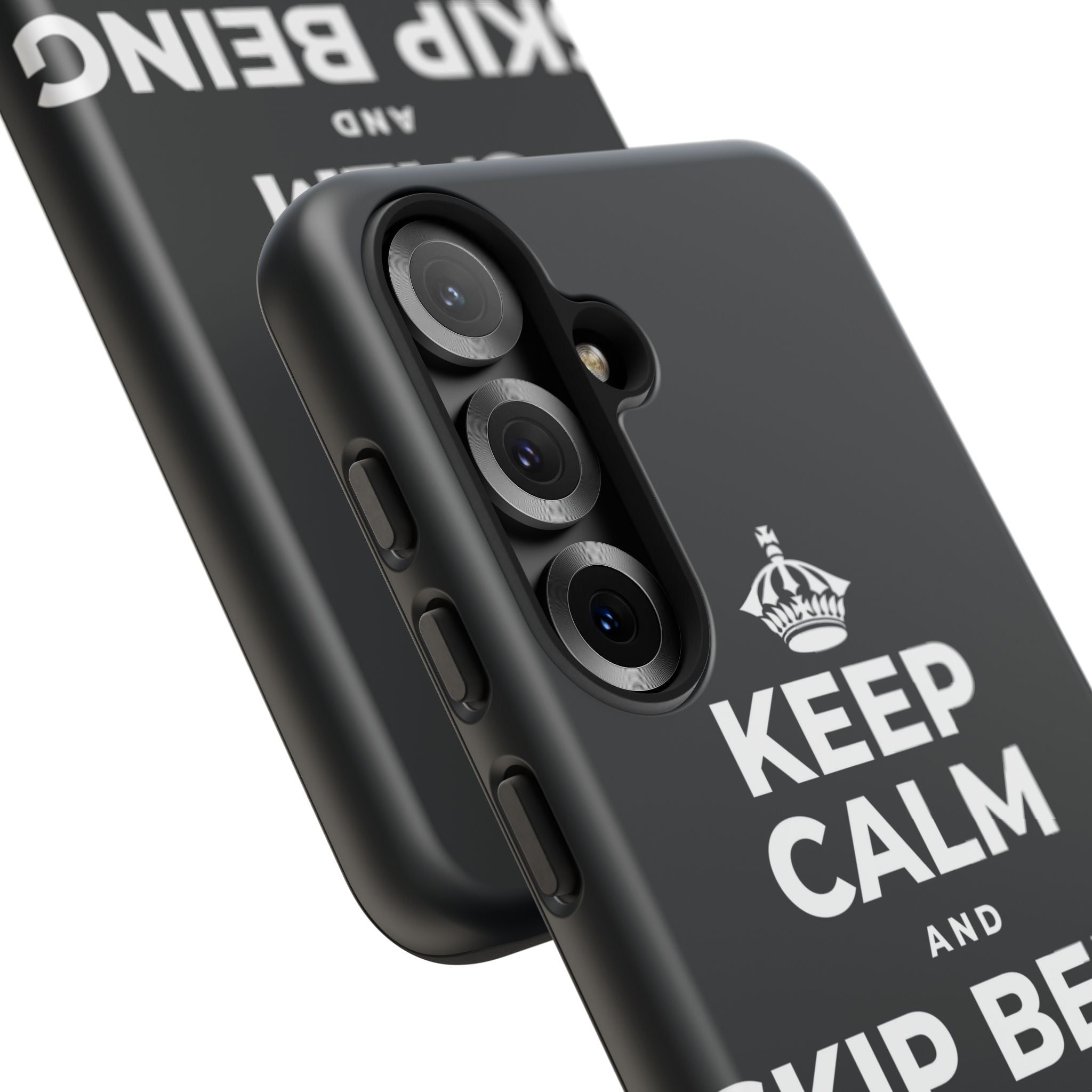 KEEP CALM AND SKIP BEING OKAY TODAY Phone Case (Dark)