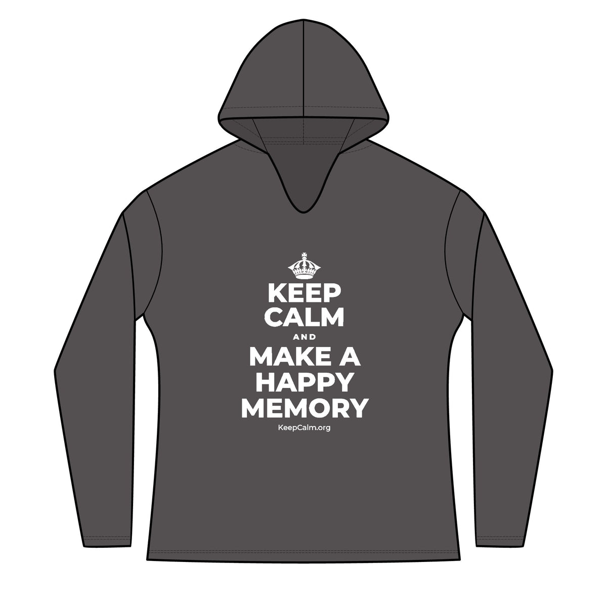 KEEP CALM AND MAKE A HAPPY MEMORY Women's Long Sleeve Hoodie