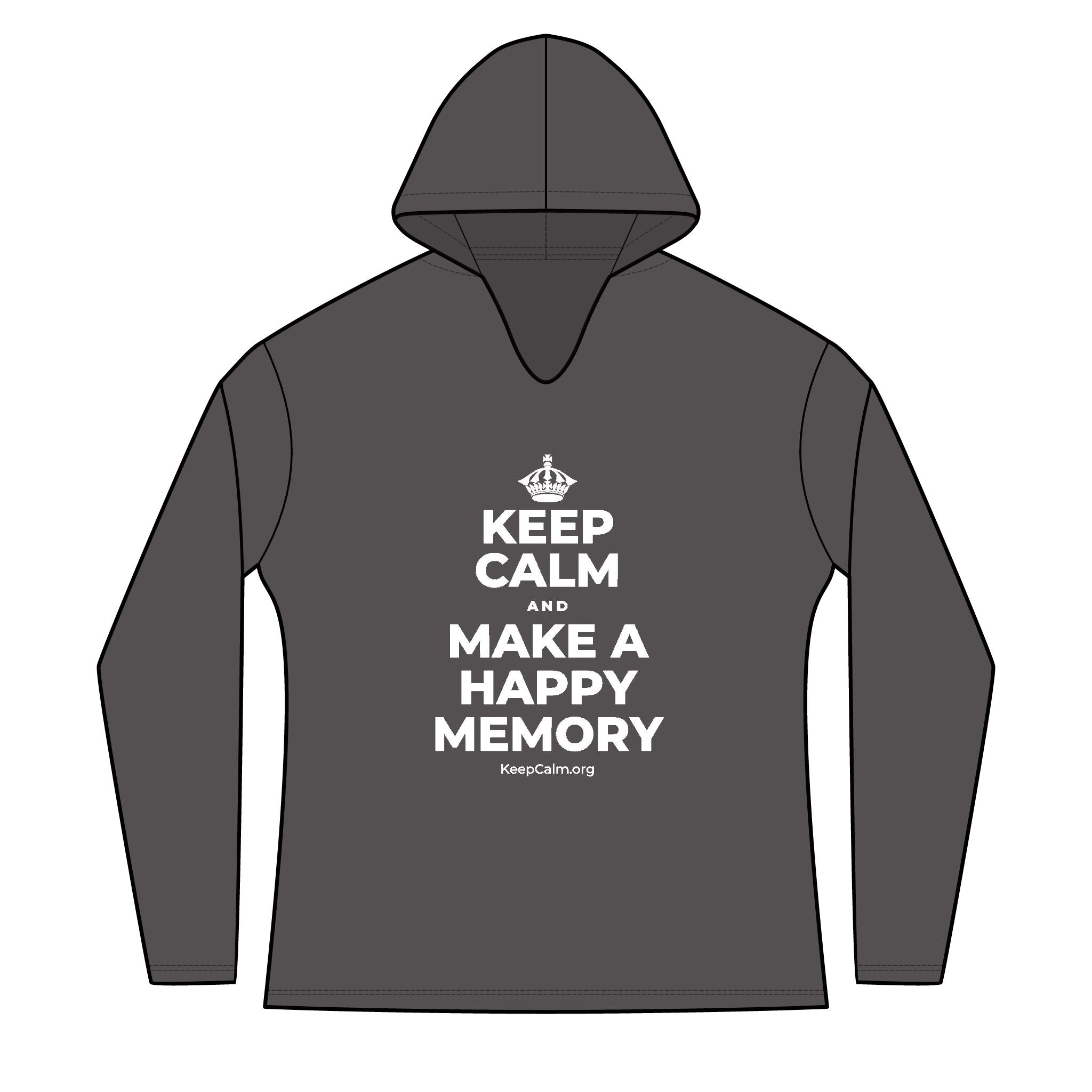 KEEP CALM AND MAKE A HAPPY MEMORY Women's Long Sleeve Hoodie