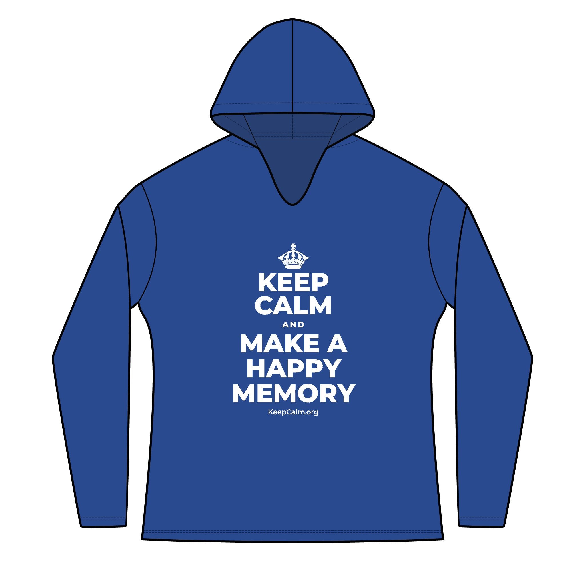KEEP CALM AND MAKE A HAPPY MEMORY Women's Long Sleeve Hoodie