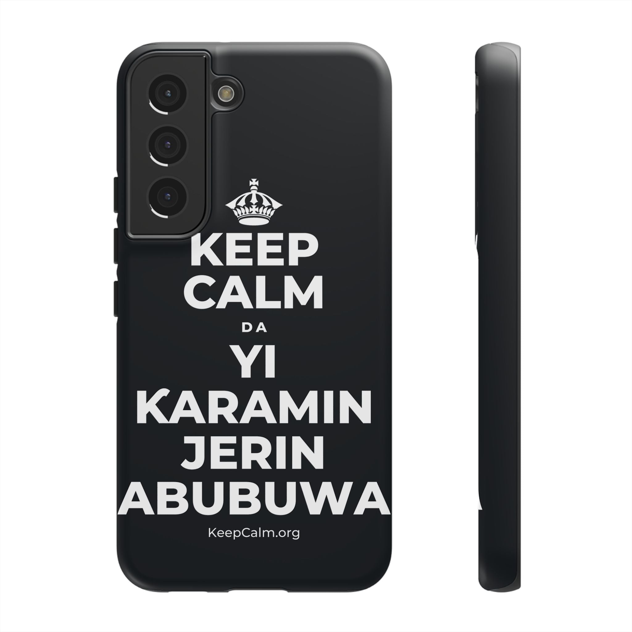 KEEP CALM DA YI ƘARAMIN JERIN ABUBUWA Phone Case (Dark)