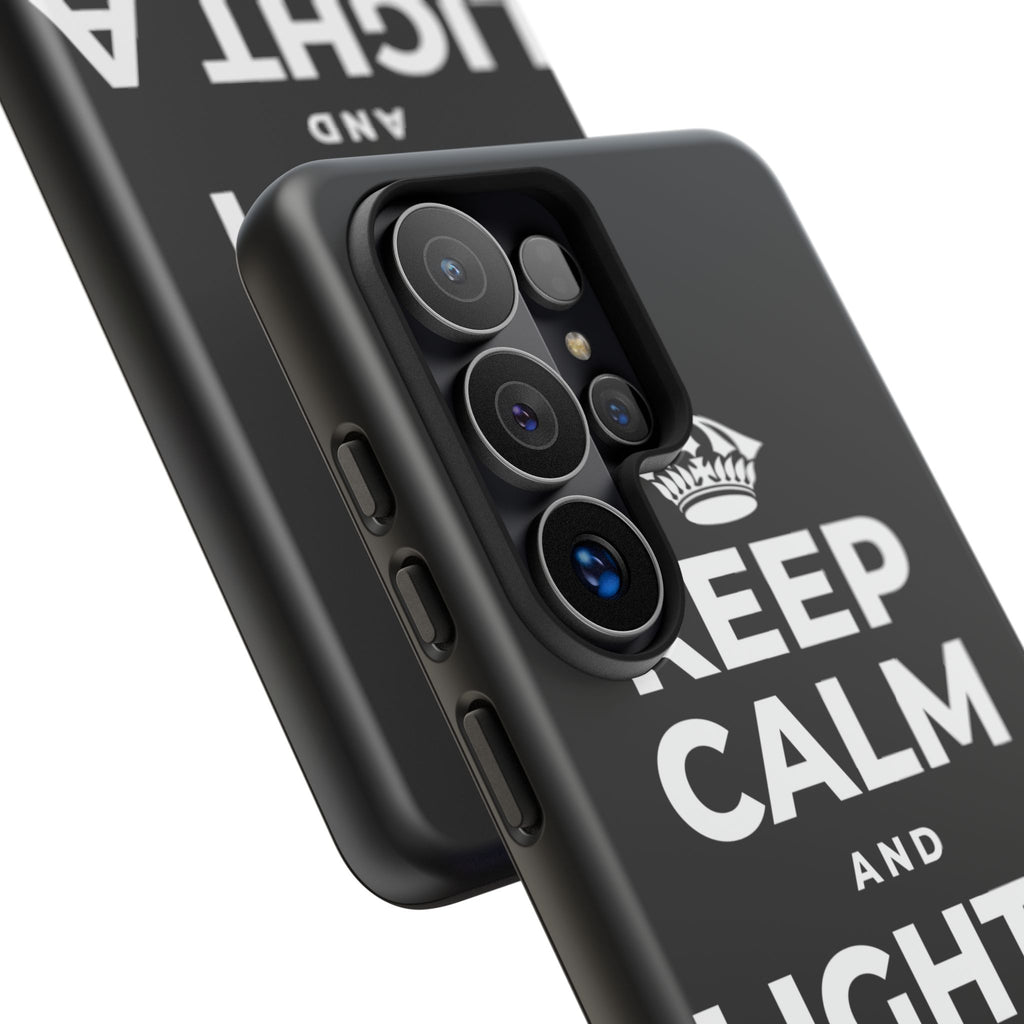 KEEP CALM AND LIGHT A COZY CANDLE Phone Case