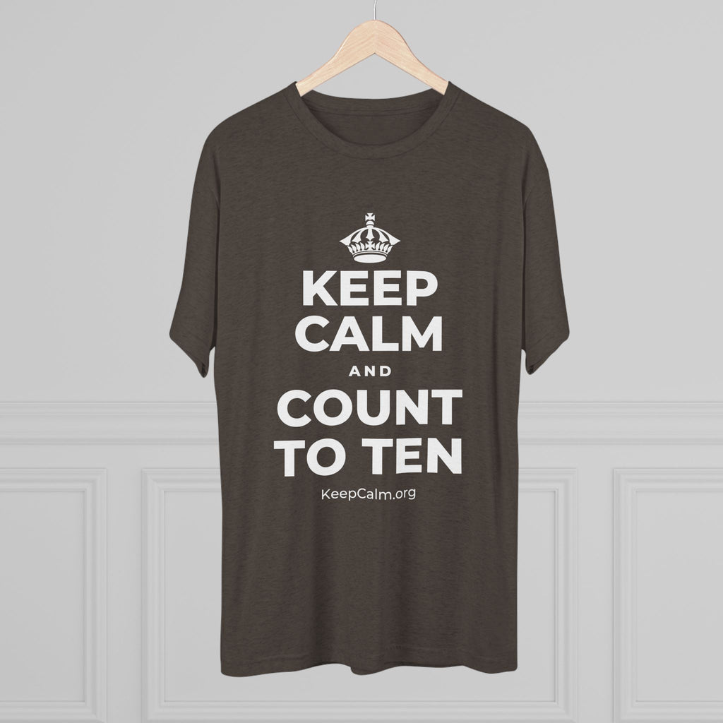 KEEP CALM AND COUNT TO TEN Tri-Blend Tee