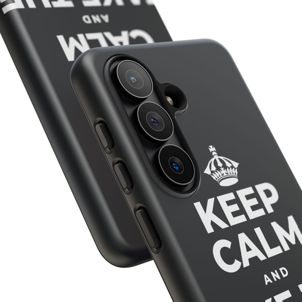 KEEP CALM AND TAKE THE SHOT Phone Case (Dark)