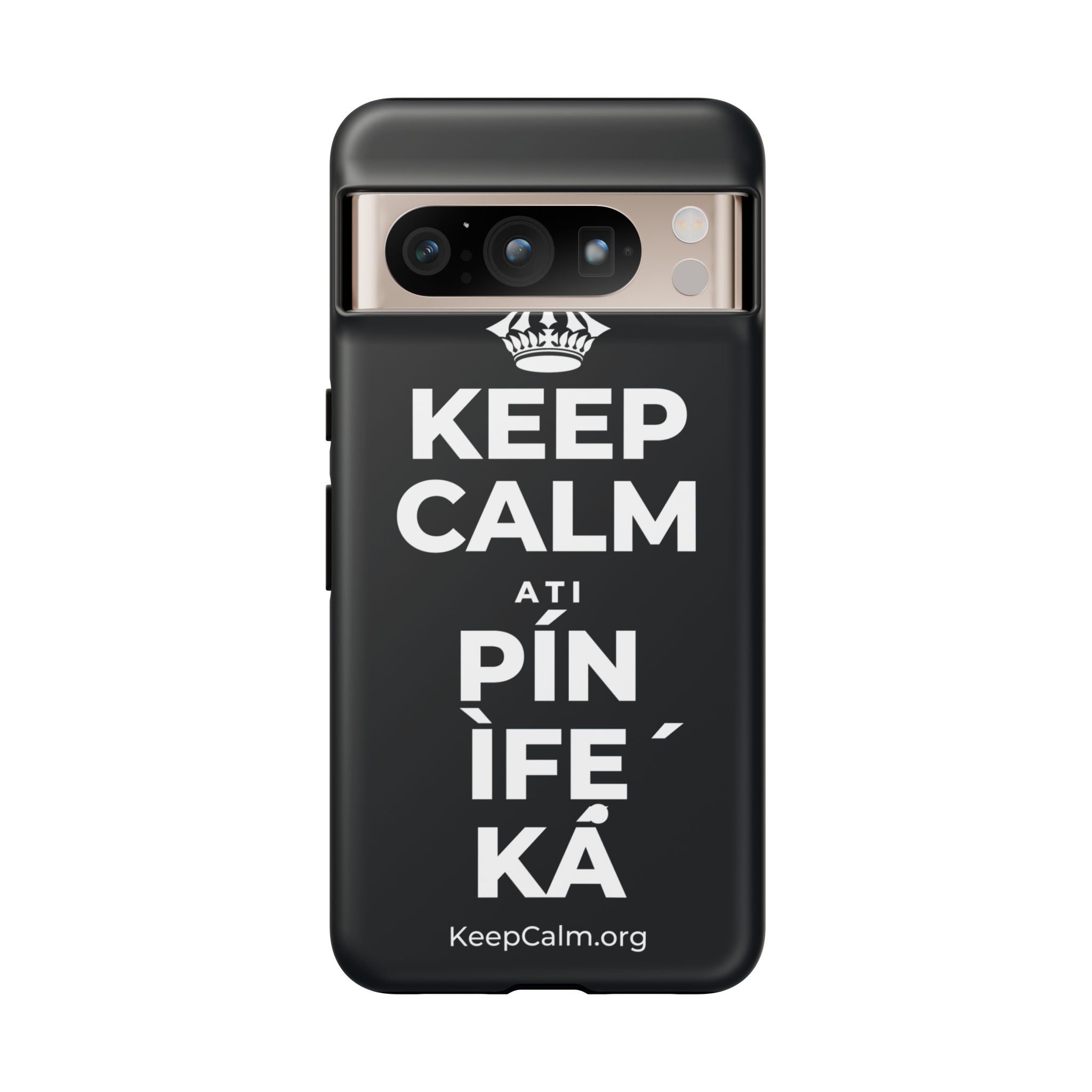 KEEP CALM ATI PÍN ÌFẸ́ KÁ Phone Case (Dark)