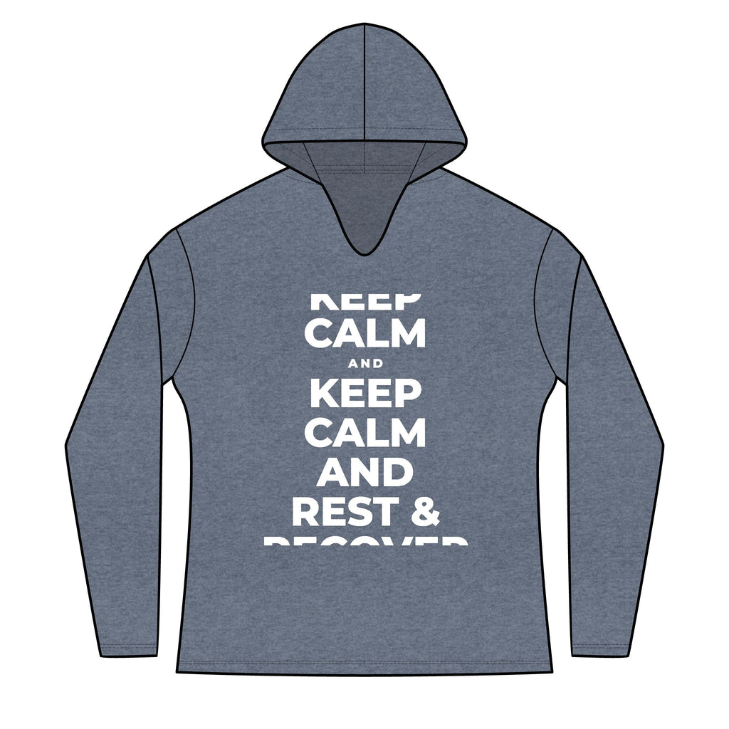 KEEP CALM AND REST & RECOVER Women's Long Sleeve Hoodie