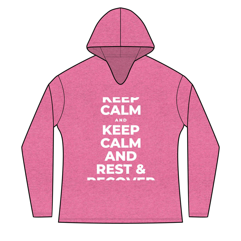 KEEP CALM AND REST & RECOVER Women's Long Sleeve Hoodie