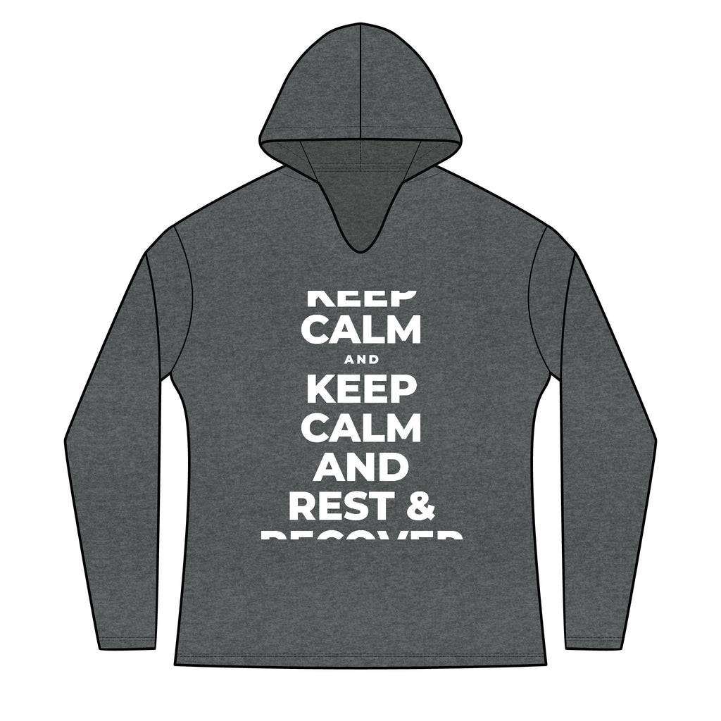 KEEP CALM AND REST & RECOVER Women's Long Sleeve Hoodie