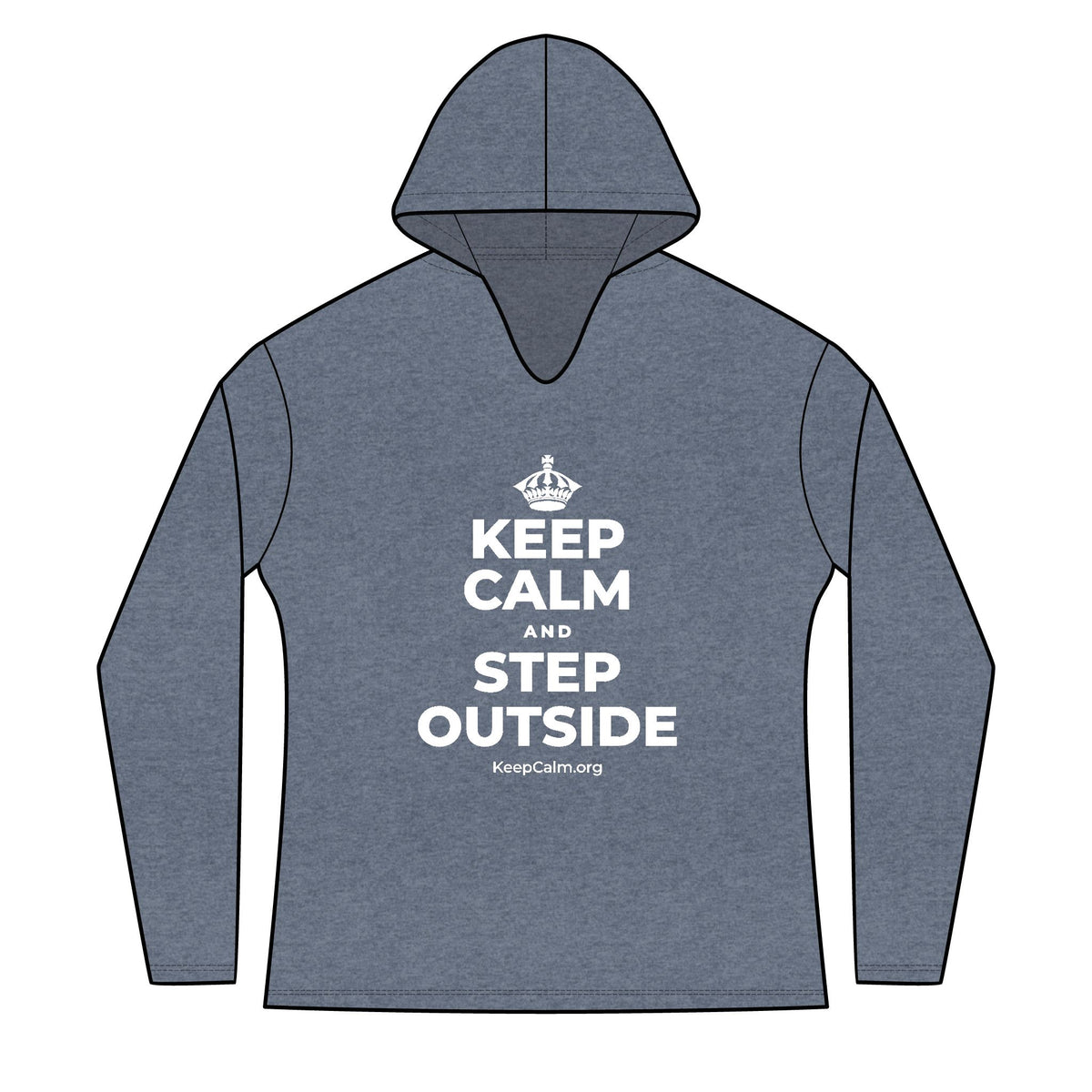 KEEP CALM AND STEP OUTSIDE Women's Long Sleeve Hoodie