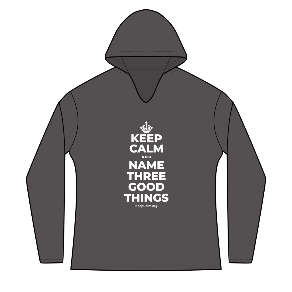 KEEP CALM AND NAME THREE GOOD THINGS Women's Long Sleeve Hoodie