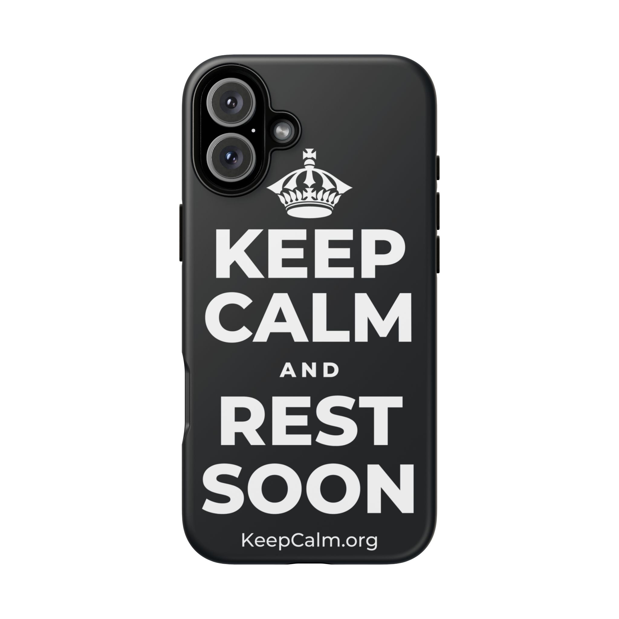 KEEP CALM AND REST SOON Phone Case (Dark)