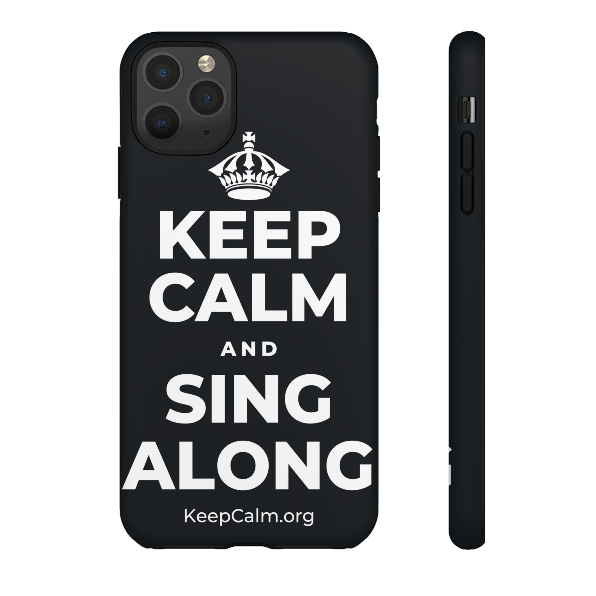 KEEP CALM AND SING ALONG Phone Case (Dark)