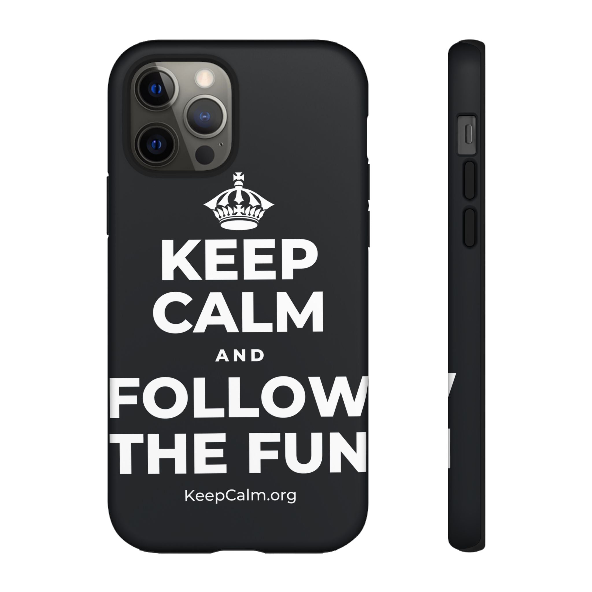 KEEP CALM AND FOLLOW THE FUN Phone Case (Dark)