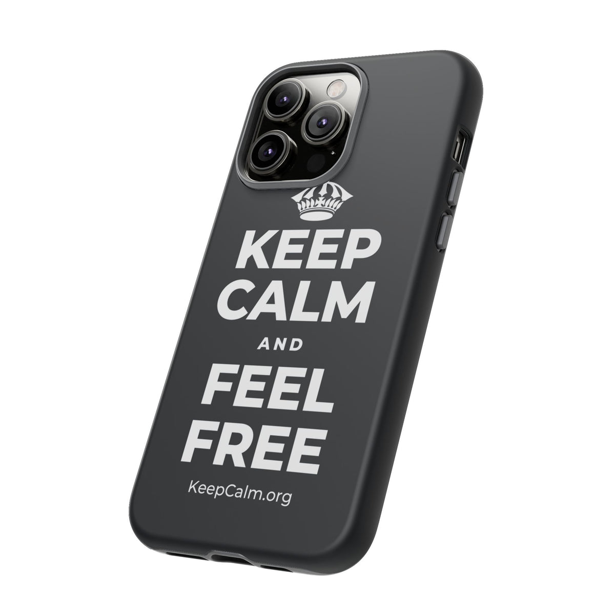 KEEP CALM AND FEEL FREE Phone Case (Dark)