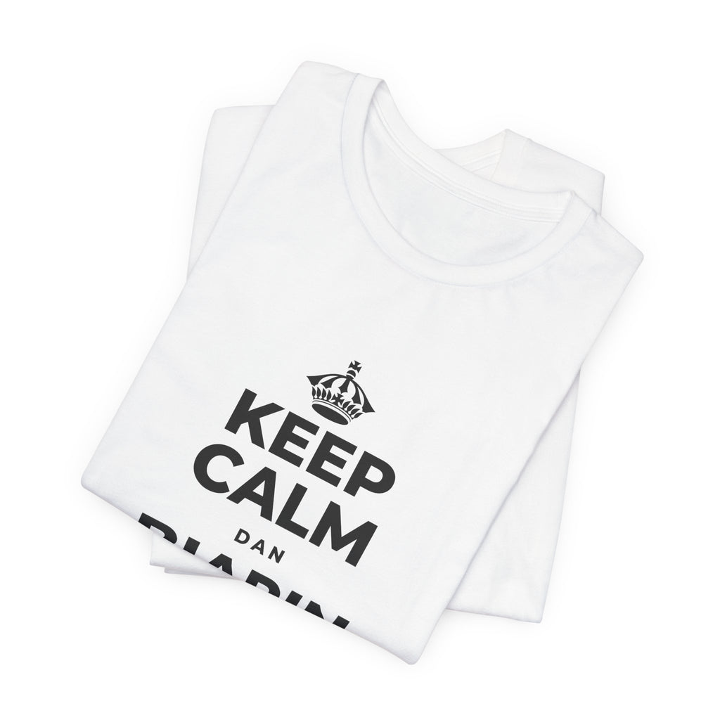 KEEP CALM DAN BIARIN PERASAAN ITU MASUK T-Shirt (White–Asphalt)