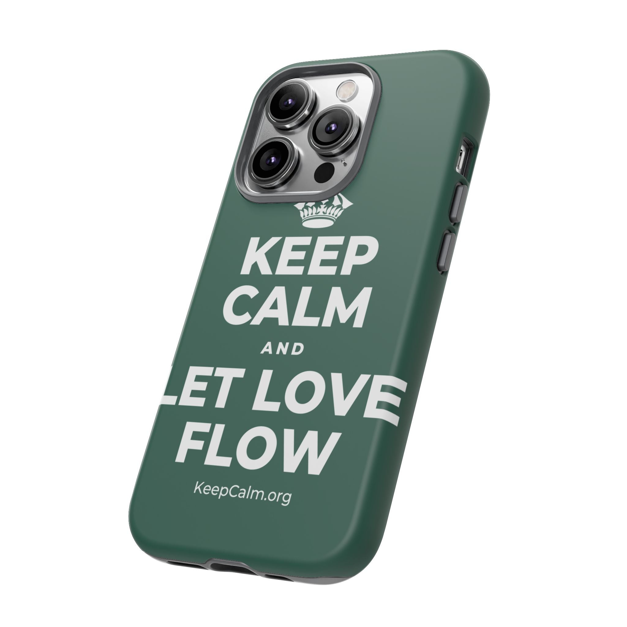 KEEP CALM AND LET LOVE FLOW Phone Case