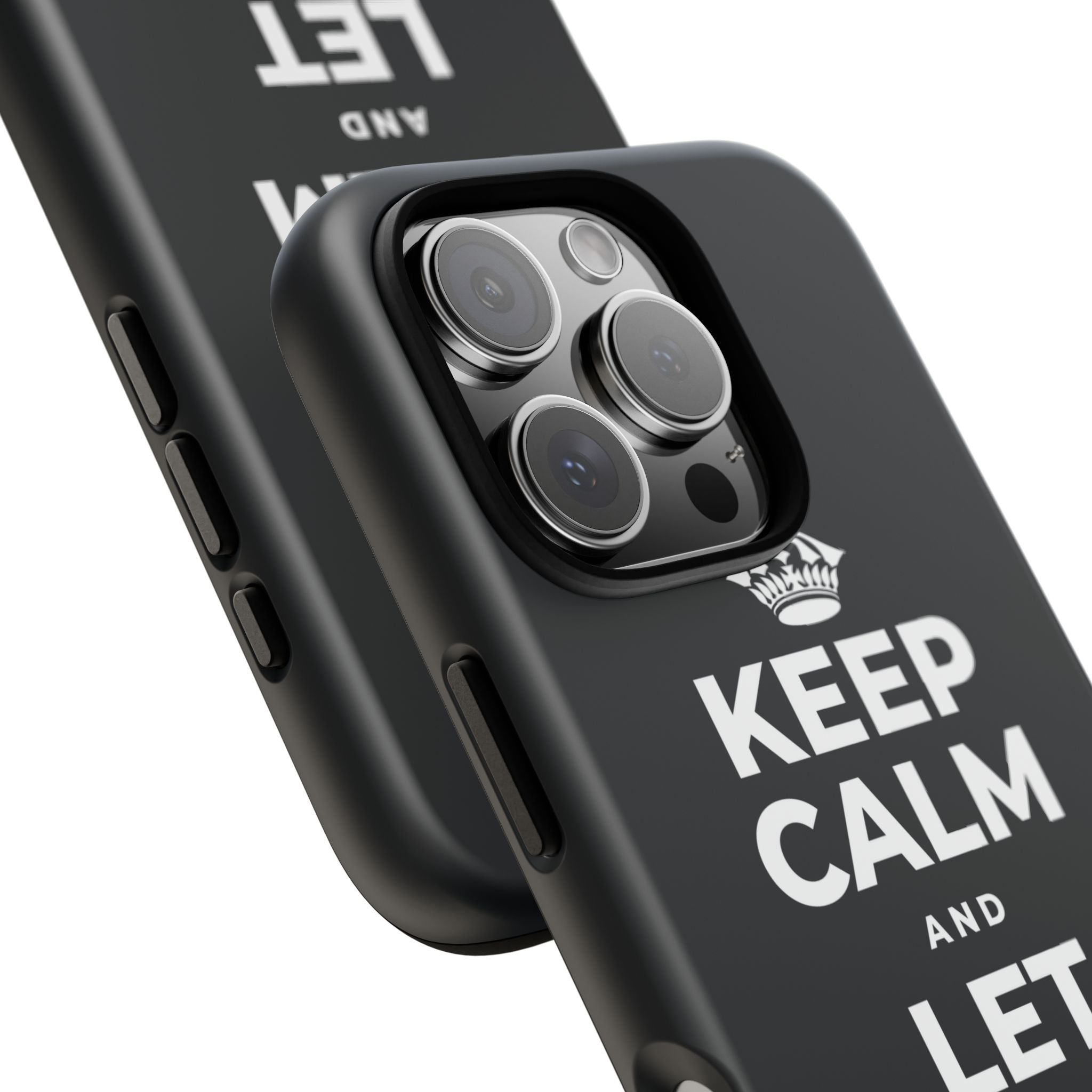 KEEP CALM AND LET YOURSELF ENJOY IT Phone Case (Dark)