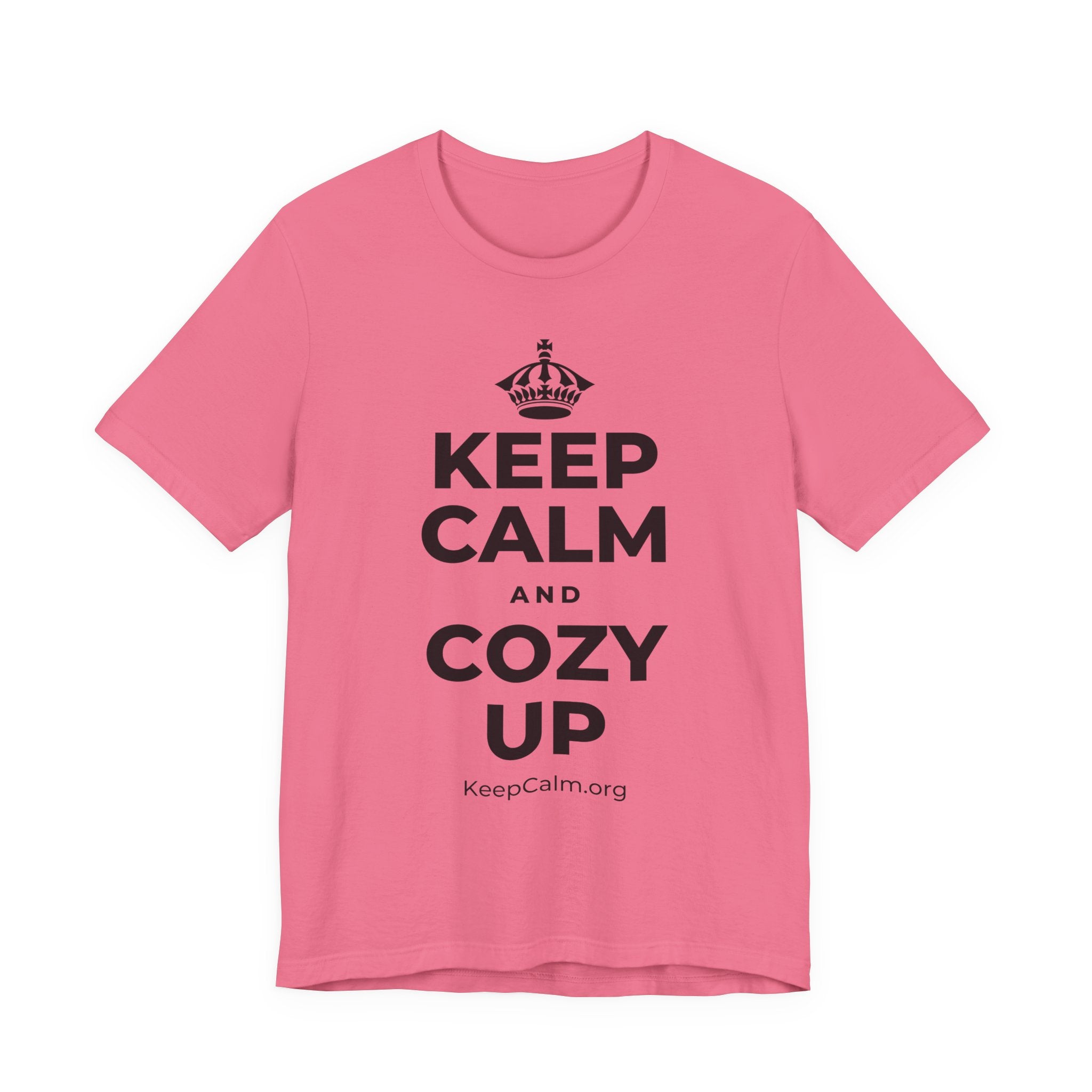 KEEP CALM AND COZY UP T-Shirt (Military Green–Autumn)