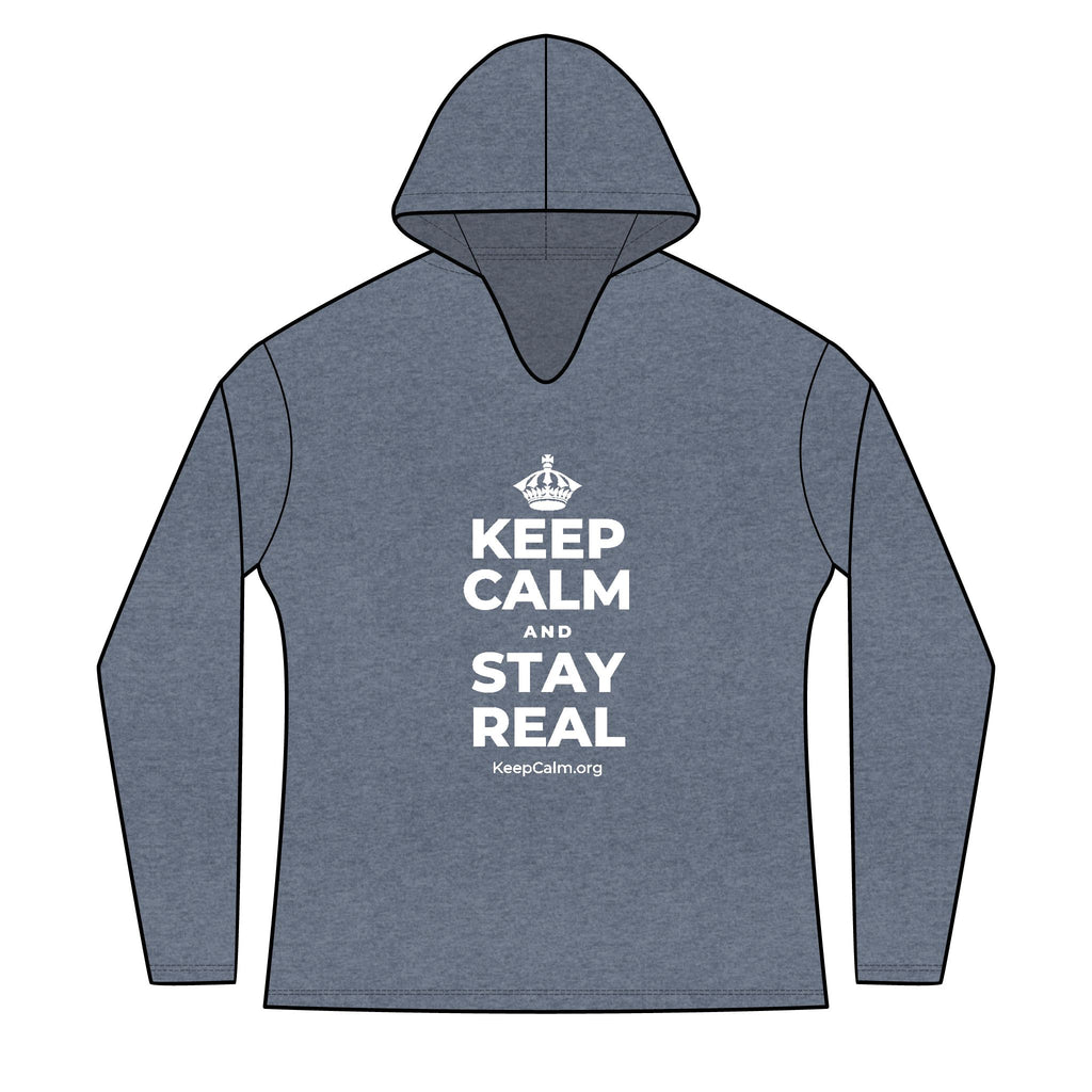 KEEP CALM AND STAY REAL Women's Long Sleeve Hoodie