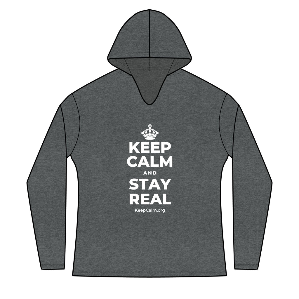 KEEP CALM AND STAY REAL Women's Long Sleeve Hoodie