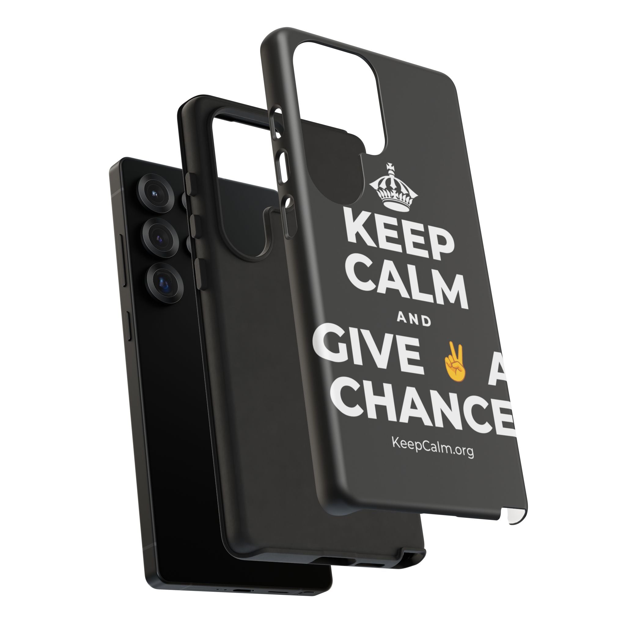 KEEP CALM AND GIVE ✌️ A CHANCE Phone Case