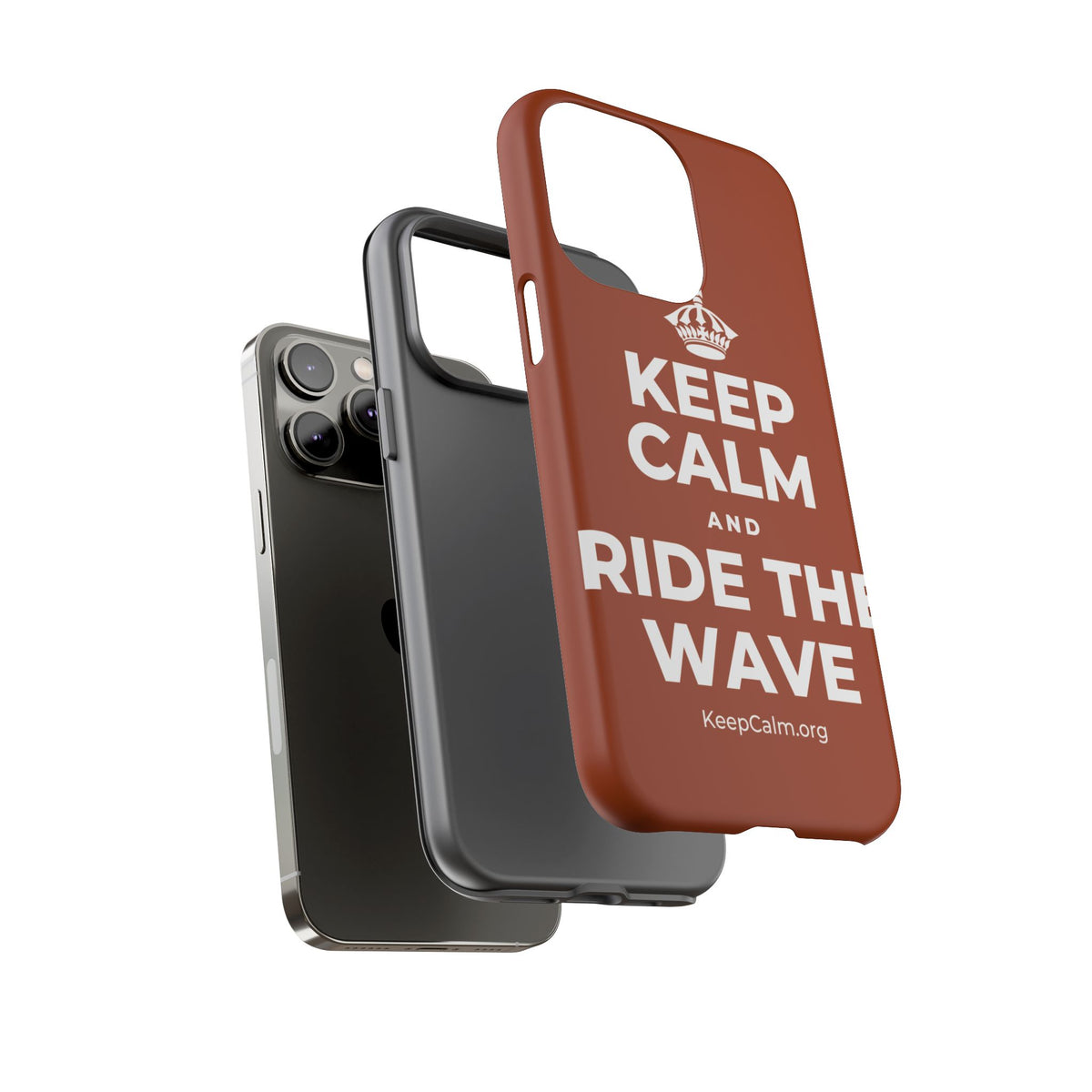 KEEP CALM AND RIDE THE WAVE Phone Case