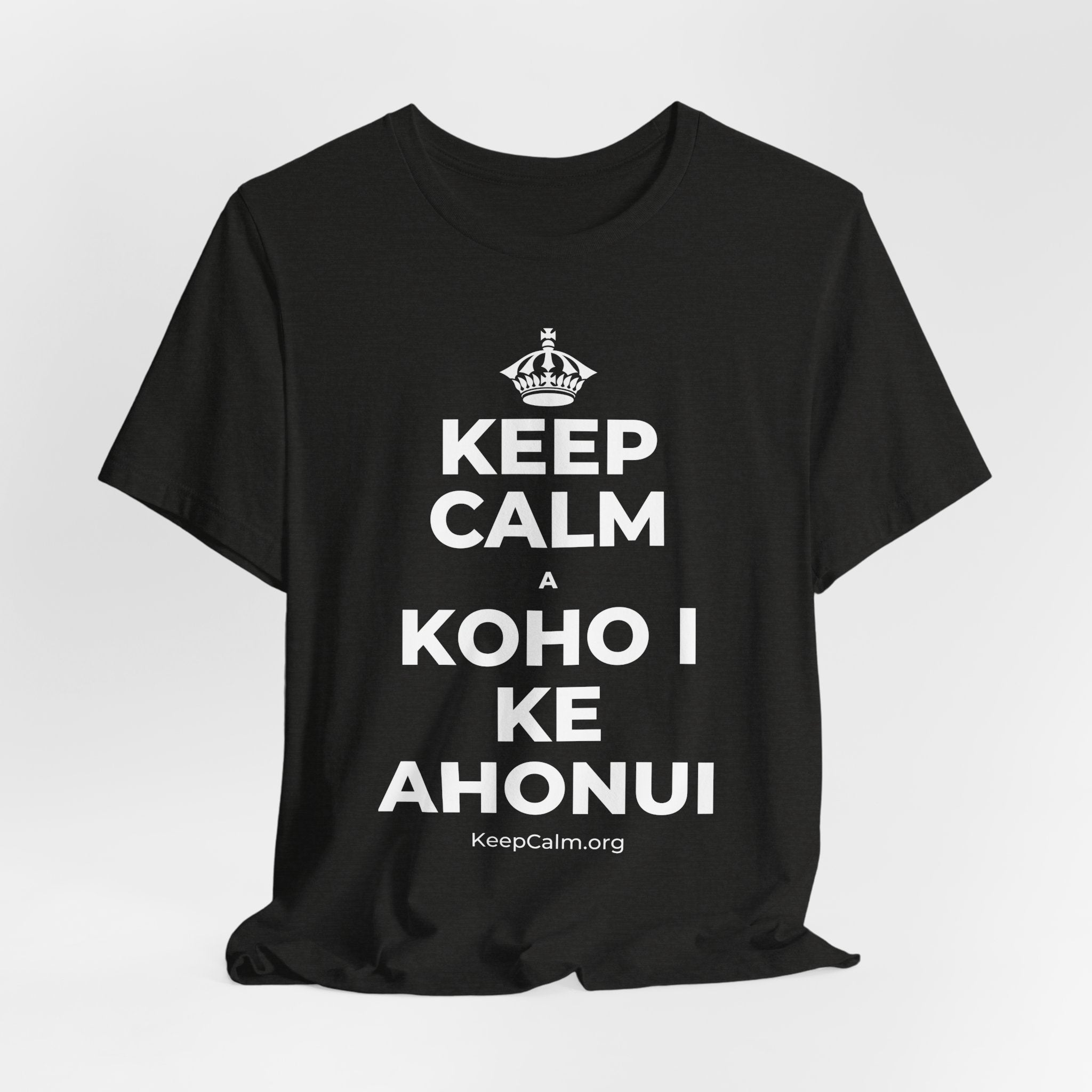 KEEP CALM A KOHO I KE AHONUI T-Shirt (Soft Cream–Heather Mauve)