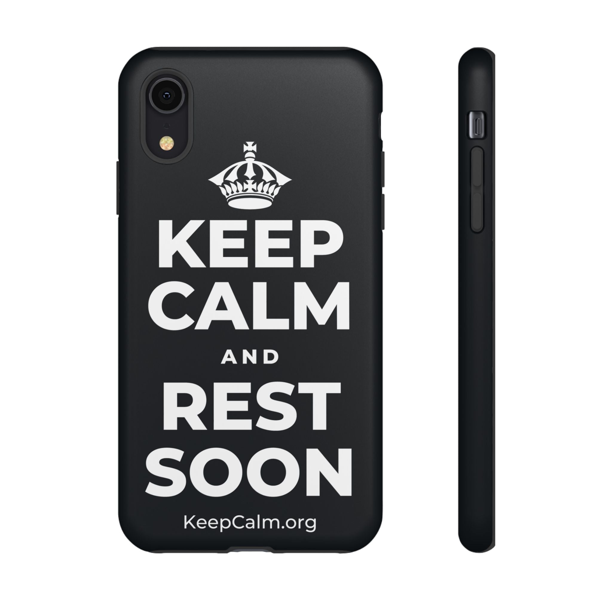 KEEP CALM AND REST SOON Phone Case (Dark)