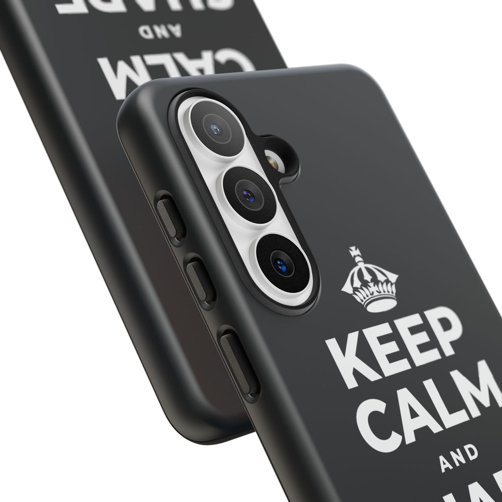 KEEP CALM AND SHARE THE LOVE Phone Case (Dark)