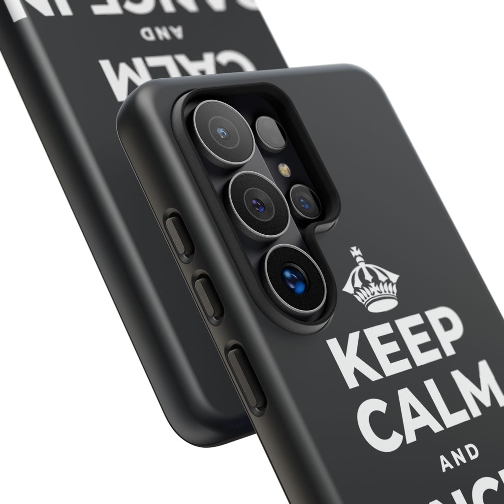 KEEP CALM AND DANCE IN THE RAIN Phone Case (Dark)