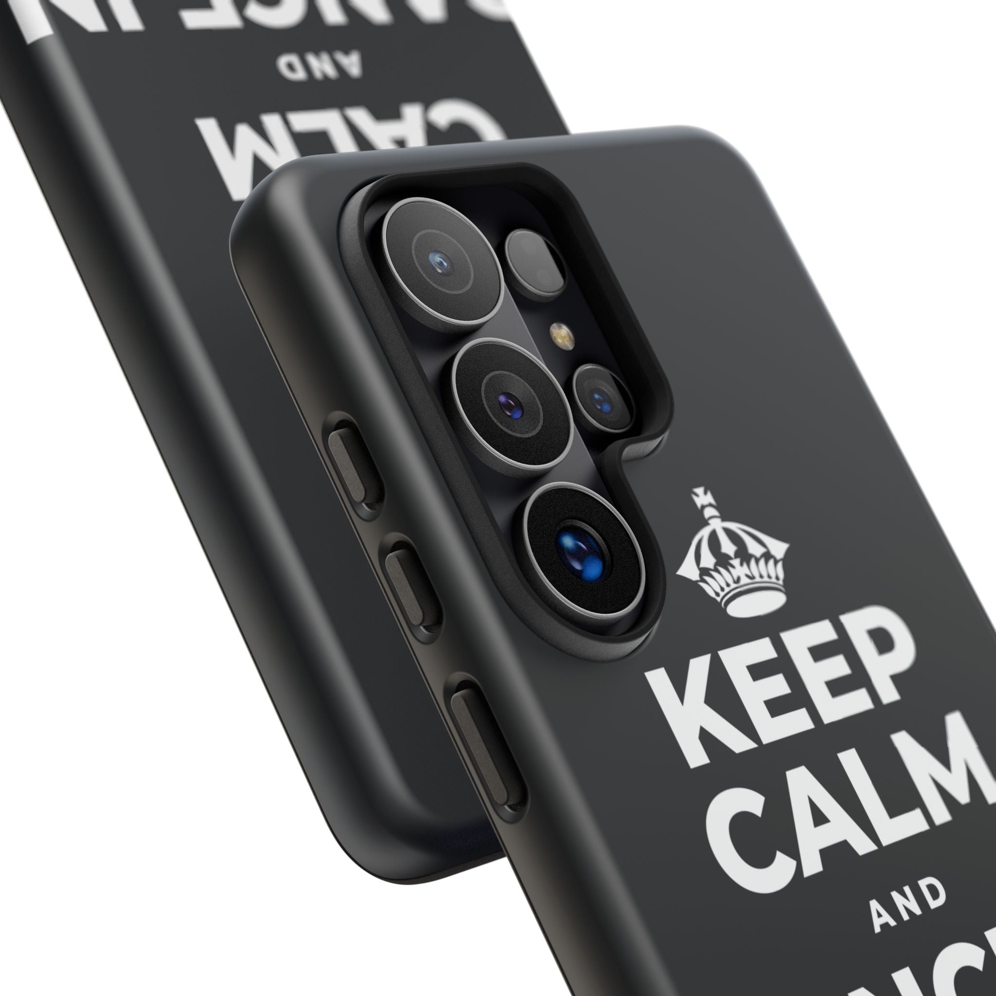 KEEP CALM AND DANCE IN THE RAIN Phone Case (Dark)