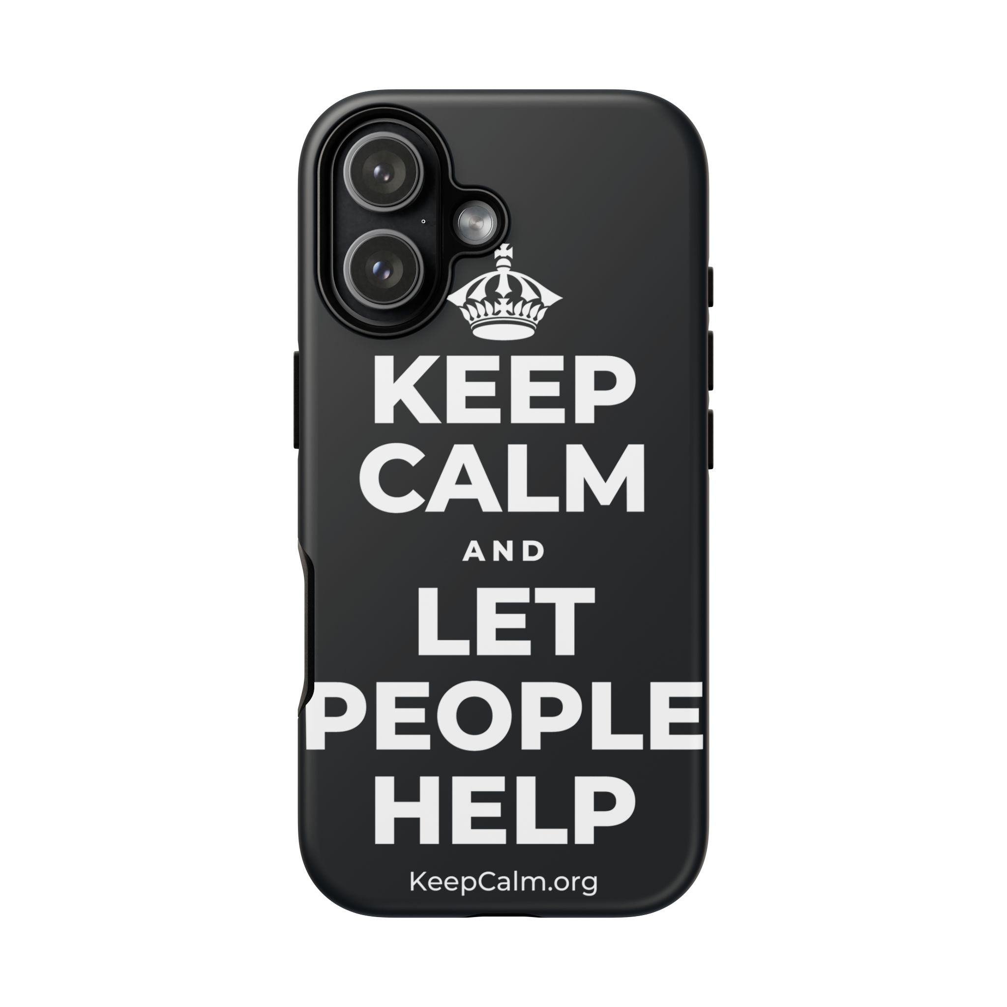 KEEP CALM AND LET PEOPLE HELP Phone Case (Dark)