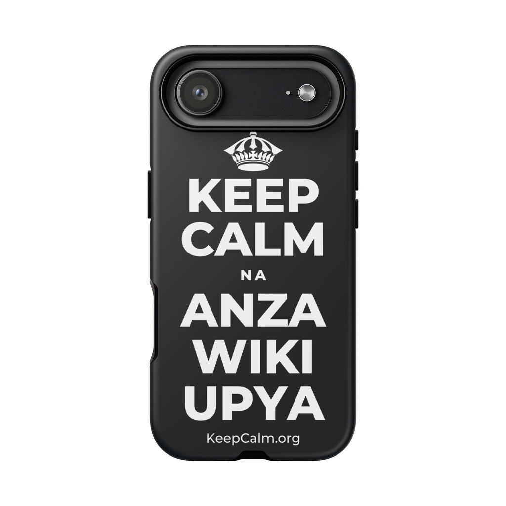 KEEP CALM NA ANZA WIKI UPYA Phone Case (Dark)