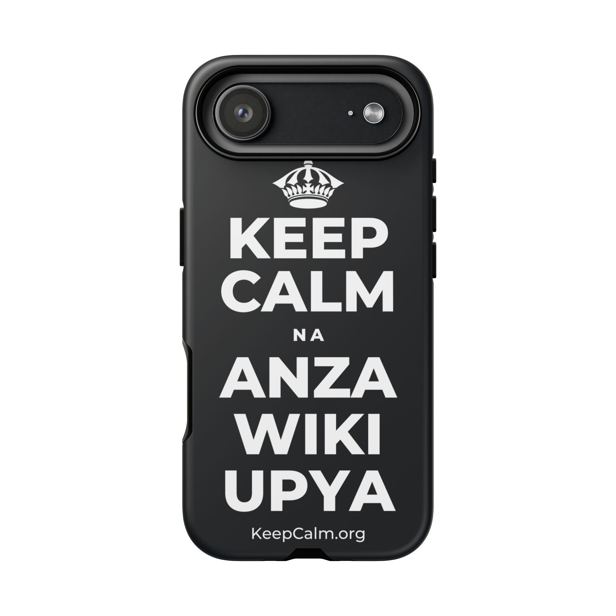 KEEP CALM NA ANZA WIKI UPYA Phone Case (Dark)