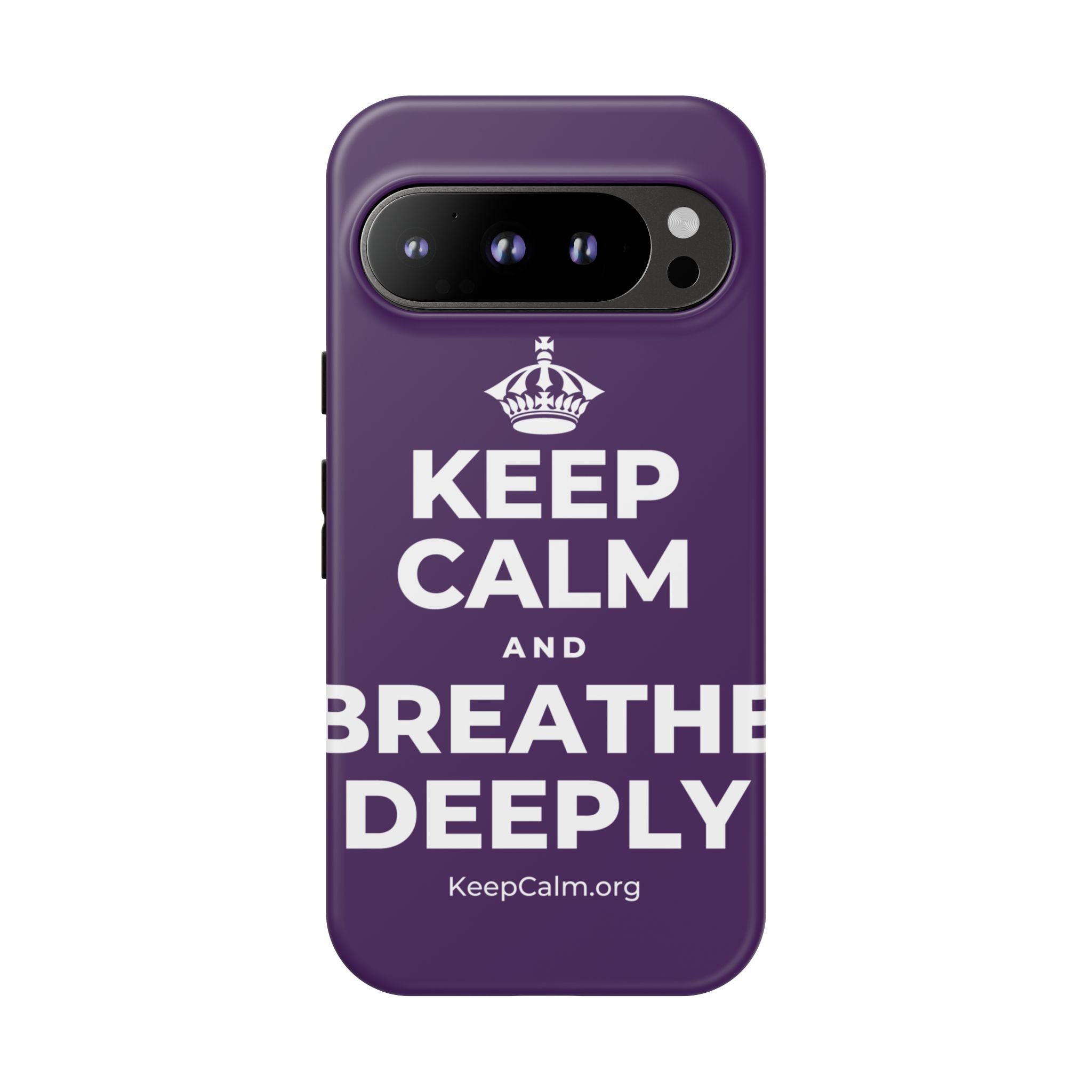 KEEP CALM AND BREATHE DEEPLY Phone Case