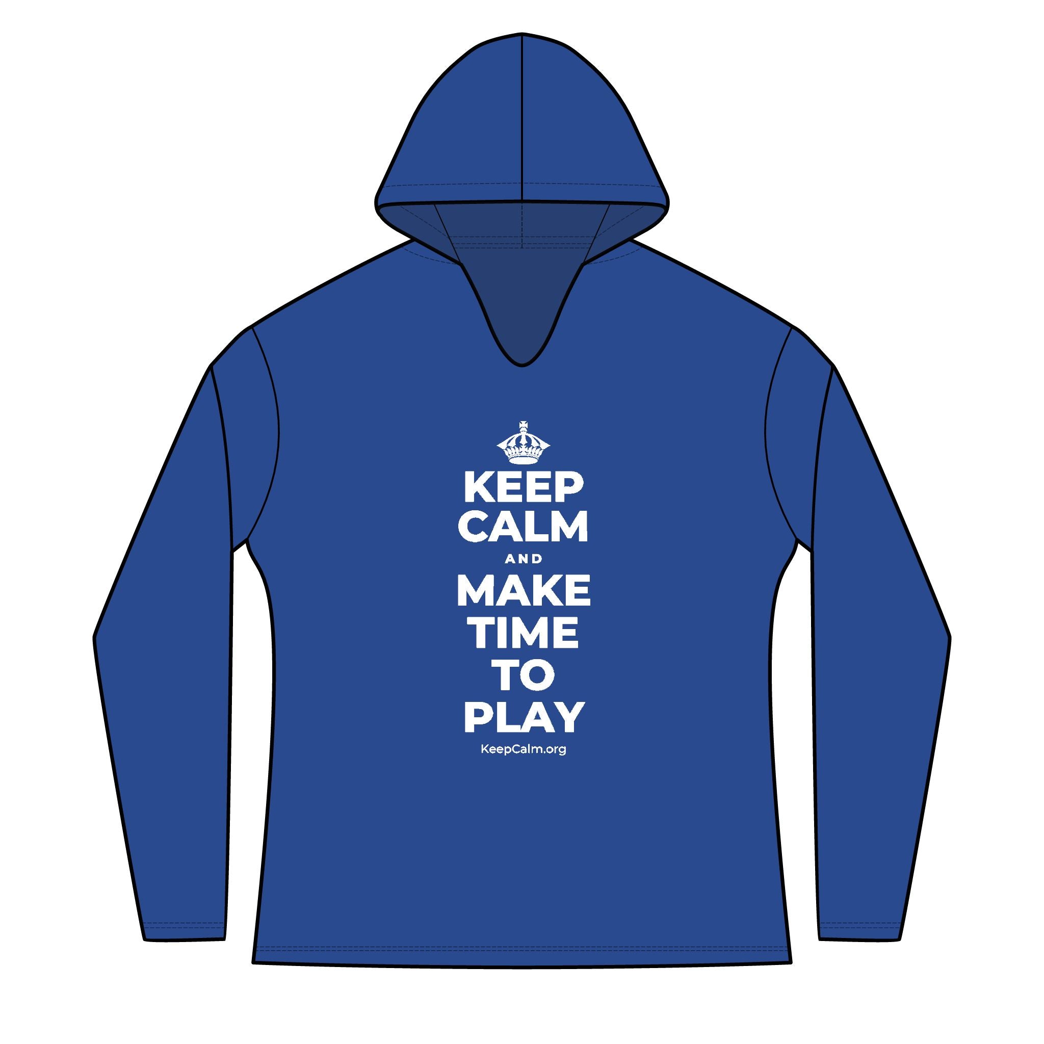 KEEP CALM AND MAKE TIME TO PLAY Women's Long Sleeve Hoodie