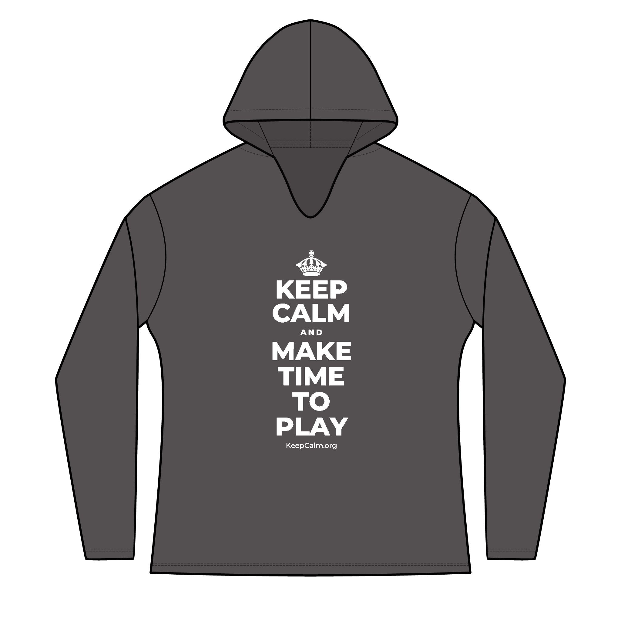 KEEP CALM AND MAKE TIME TO PLAY Women's Long Sleeve Hoodie