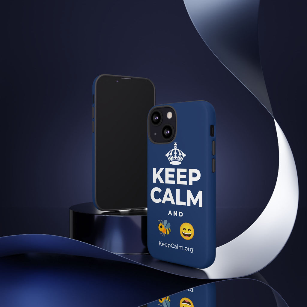 KEEP CALM AND 🐝 😄 Phone Case