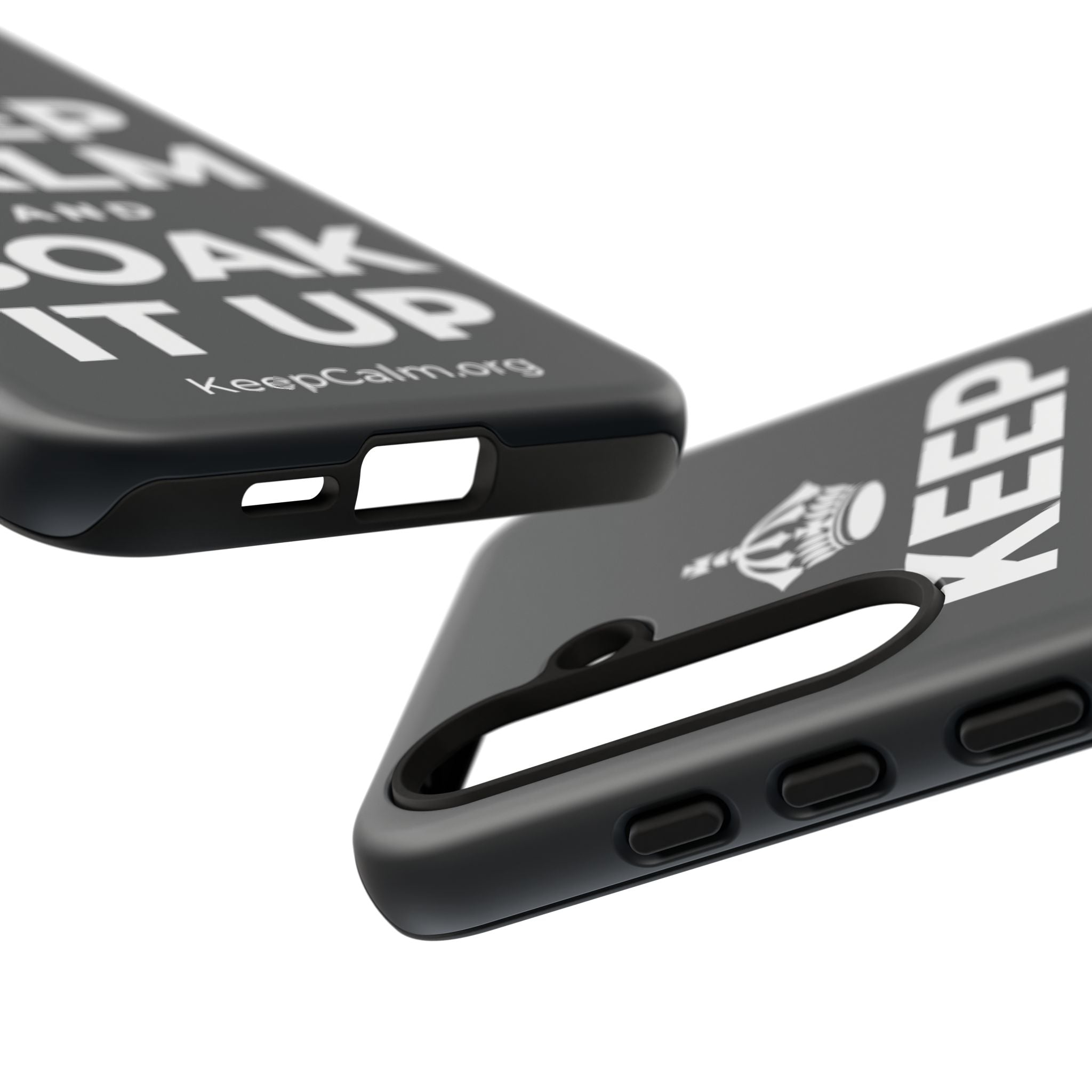 KEEP CALM AND SOAK IT UP Phone Case (Dark)