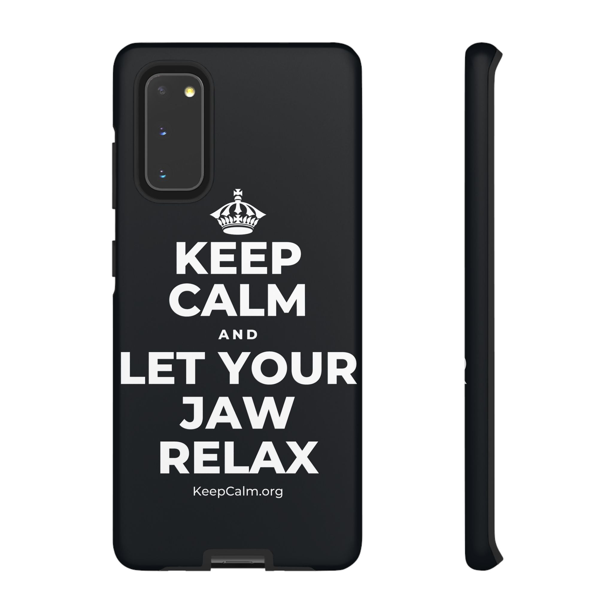 KEEP CALM AND LET YOUR JAW RELAX Phone Case (Dark)