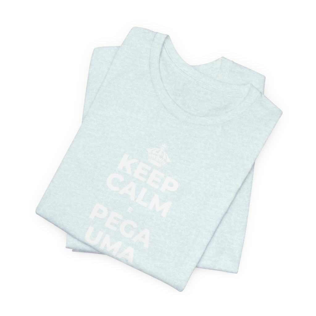 KEEP CALM E PEGA UMA AULA DE CADA VEZ T-Shirt (Soft Cream–Heather Mauve)