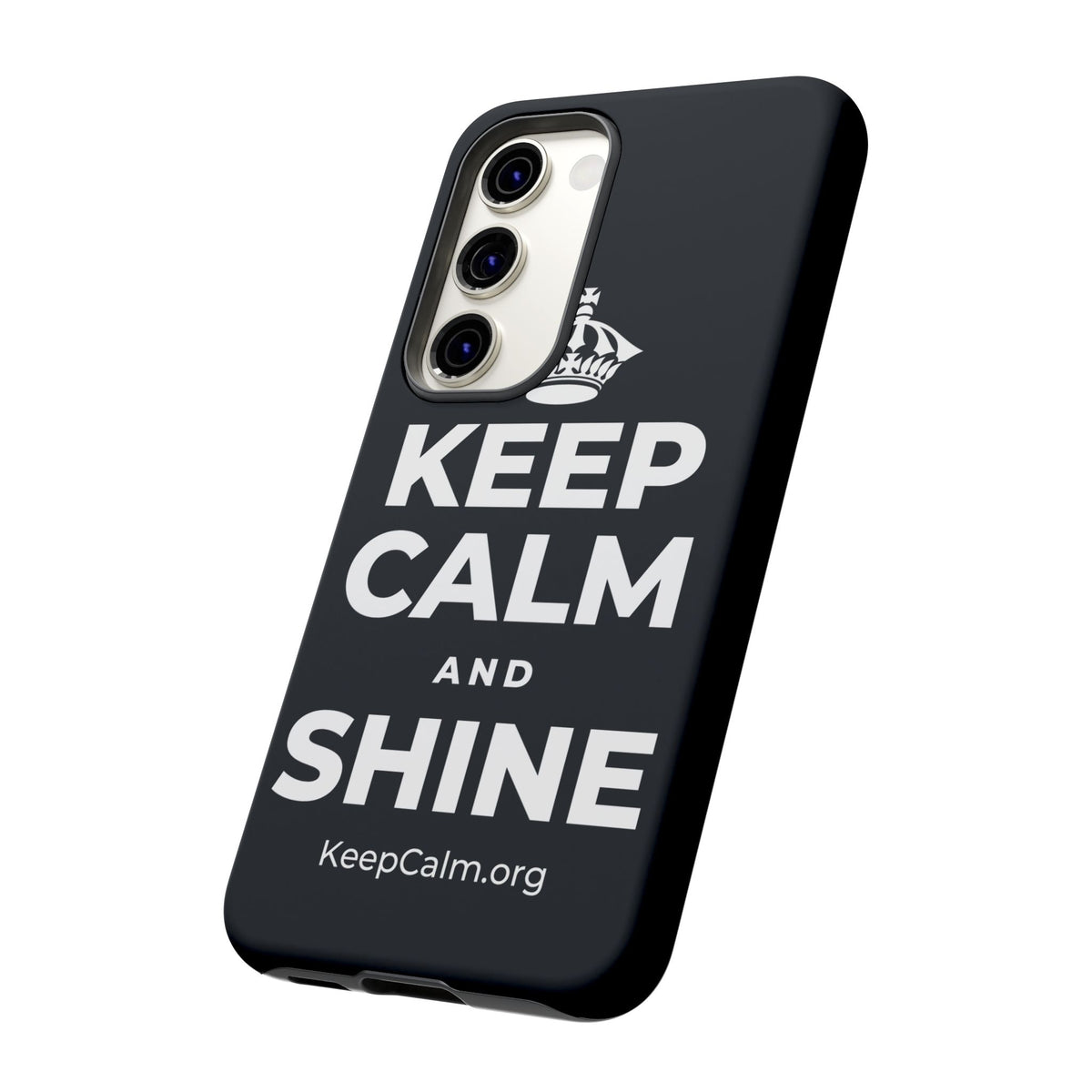 KEEP CALM AND SHINE Phone Case (Dark)