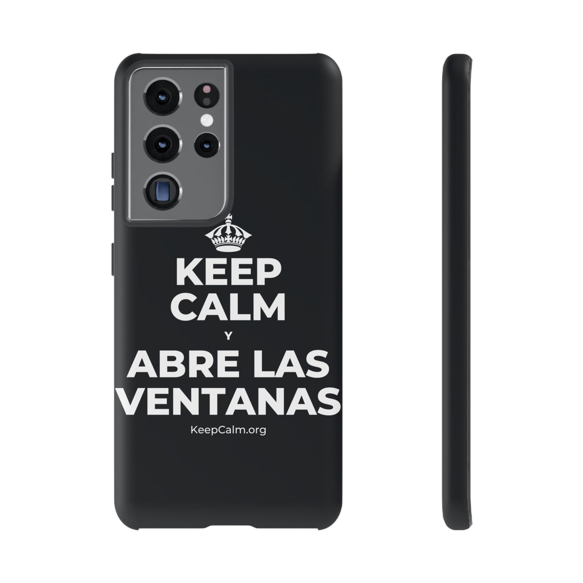 KEEP CALM Y ABRE LAS VENTANAS Phone Case (Dark)