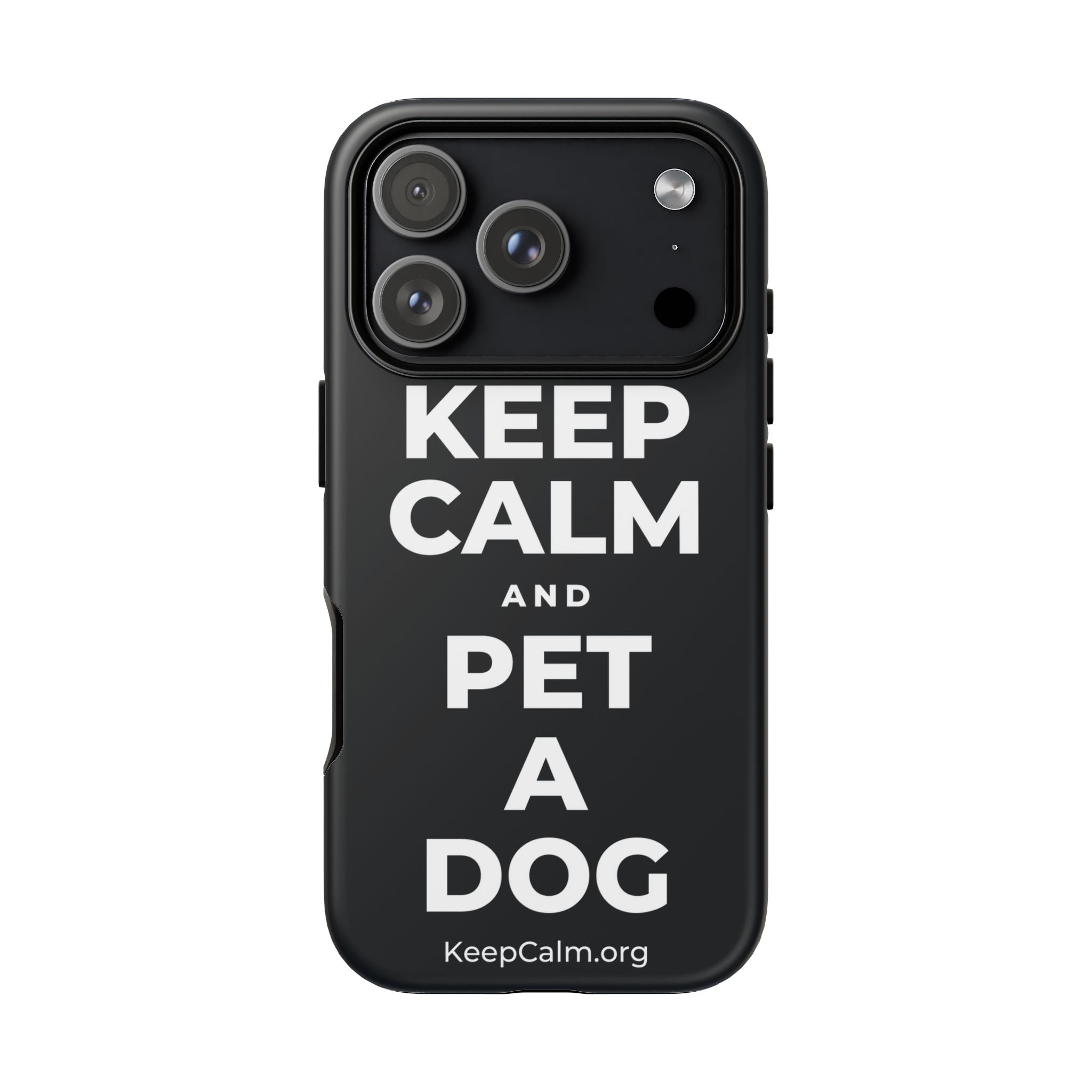 KEEP CALM AND PET A DOG Phone Case (Dark)