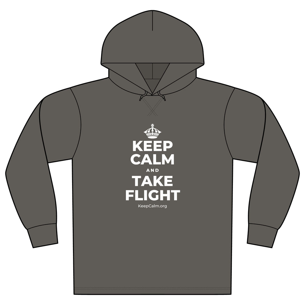 KEEP CALM AND TAKE FLIGHT Organic Hoodie Tee