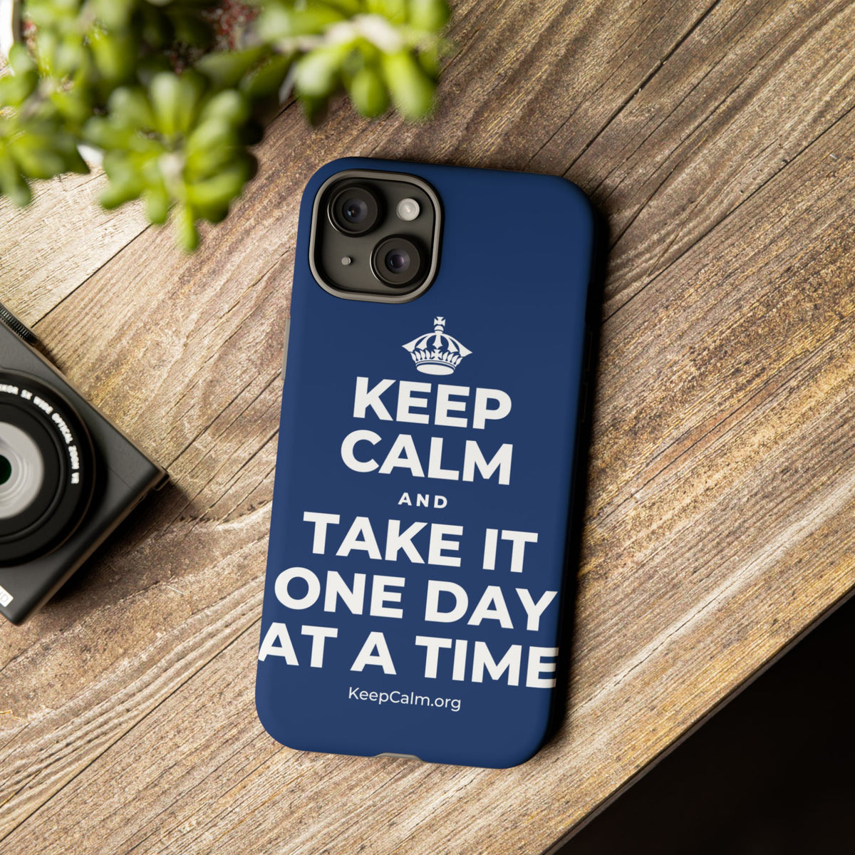 KEEP CALM AND TAKE IT ONE DAY AT A TIME Phone Case