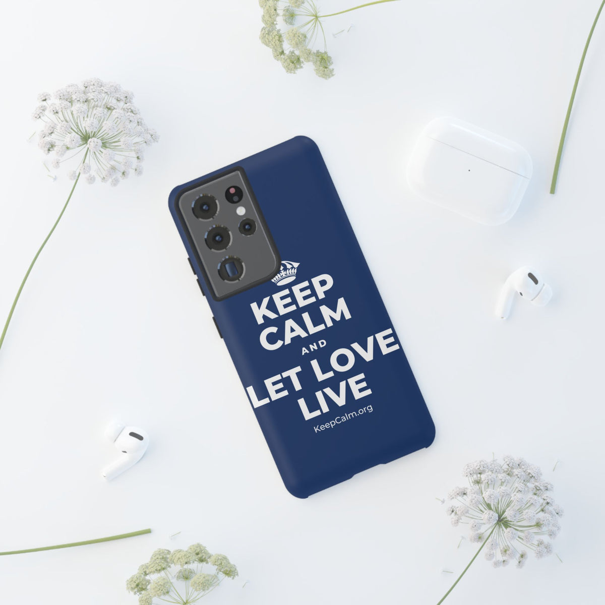 KEEP CALM AND LET LOVE LIVE Phone Case